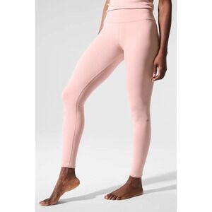 Alo Yoga 7/8 High-Waist Airbrush Legging Pink Quartz Medium New With Tags